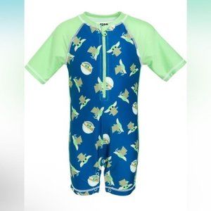 STAR WARS The Child one piece swimsuit for boys with UPF 50+ material Size 3T